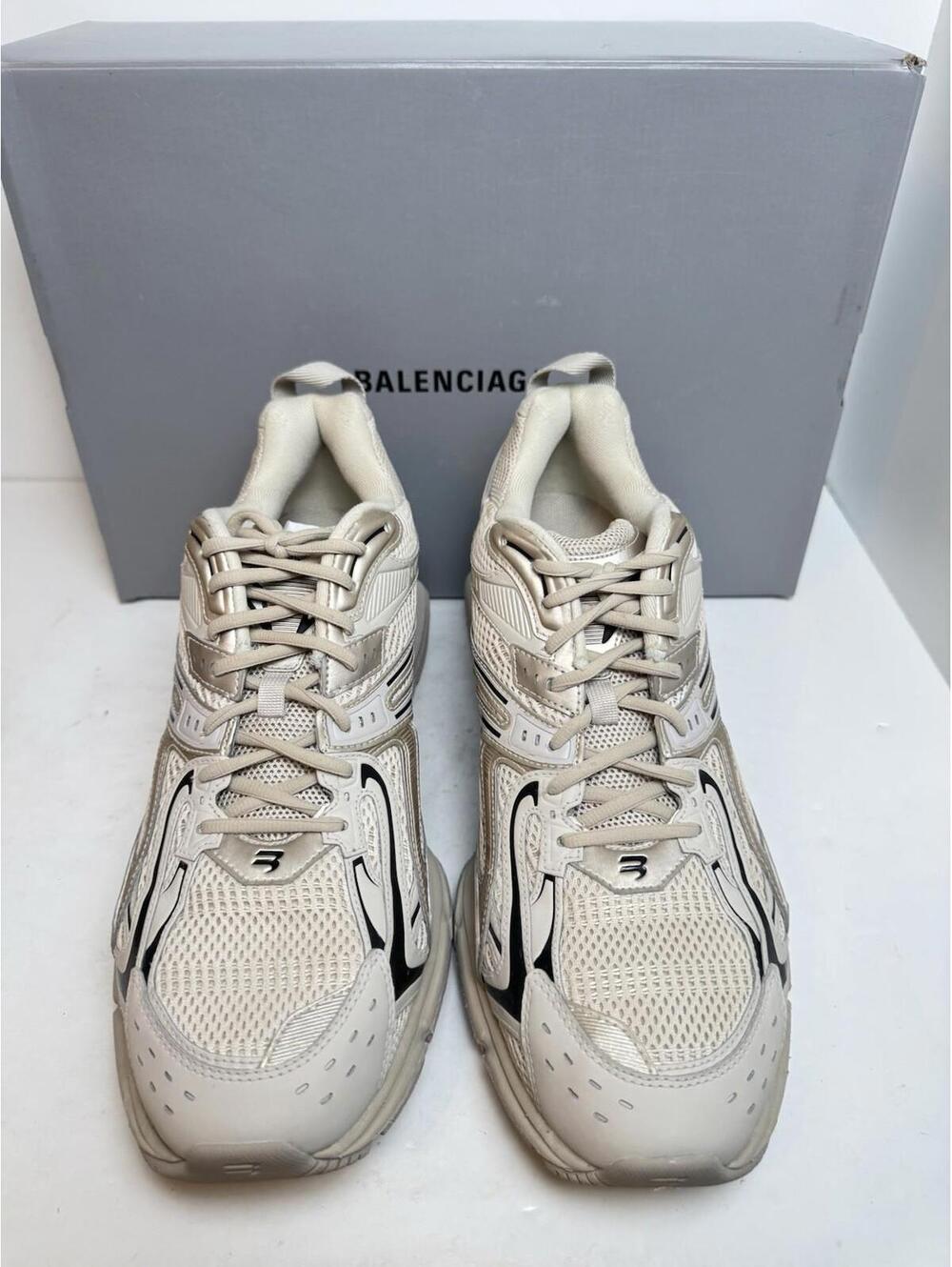 Balenciaga X-Pander Sneakers Beige/Black Men’s Sz 47 / US 14 - Picture 2 of 7